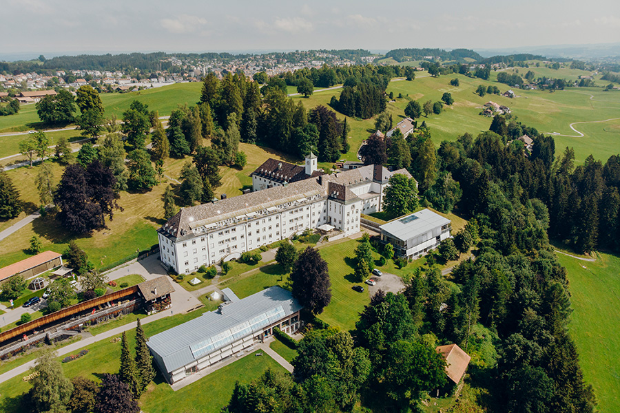 Luftbildansicht der Klinik Lindenberg-Ried Luftbildansicht der Klinik Lindenberg-Ried
